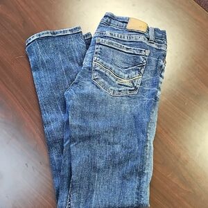 BKE Blue Straight Leg Jeans with Classic Denim Style